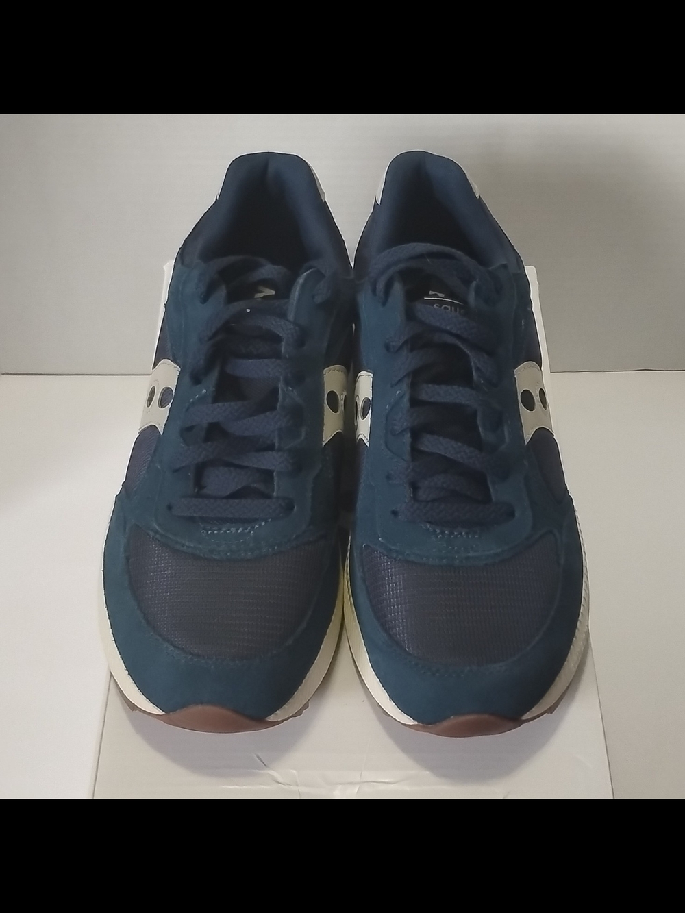 Saucony Originals Eclipse Navy Pearl Retro Runner Sneakers Men's Size 10.5